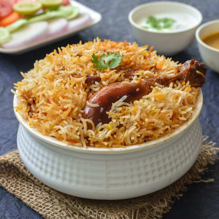 picture of probably delicious biryani